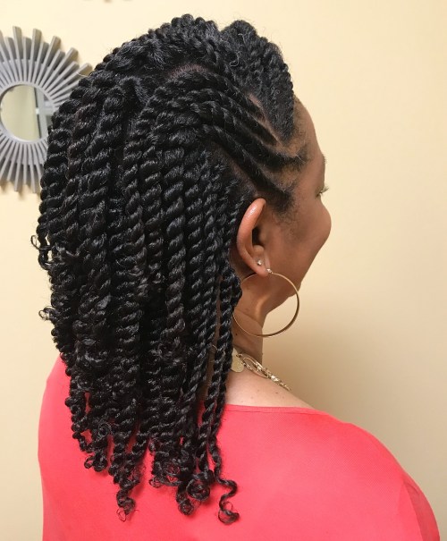 Quick Layered Twists Hairstyle