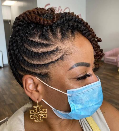 Protective Two-Tone Short Twists